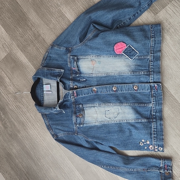 Zana Di Jackets & Blazers - Vintage very 80's 2X Distressed Jean Jacket